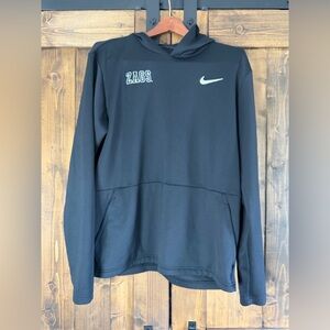 Nike Black Dri-FIT Pullover with Light Gray Swoosh Gonzaga